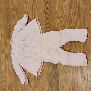 Mayoral Size 2-4m 85cm pink knit set.